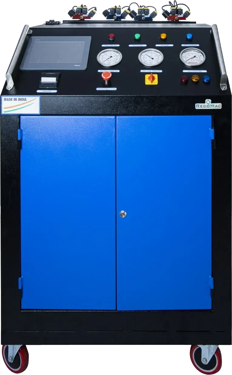 Production line leak testing, vacuum & gas filling.