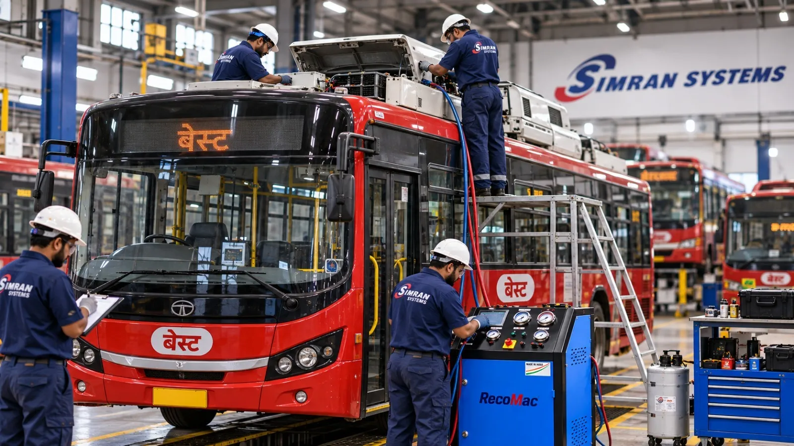Bus AC installation, service & AMC.